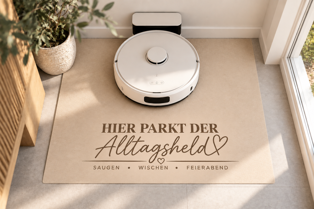 Saugroboter-Matte 40 x 60 cm " Alltagsheld "