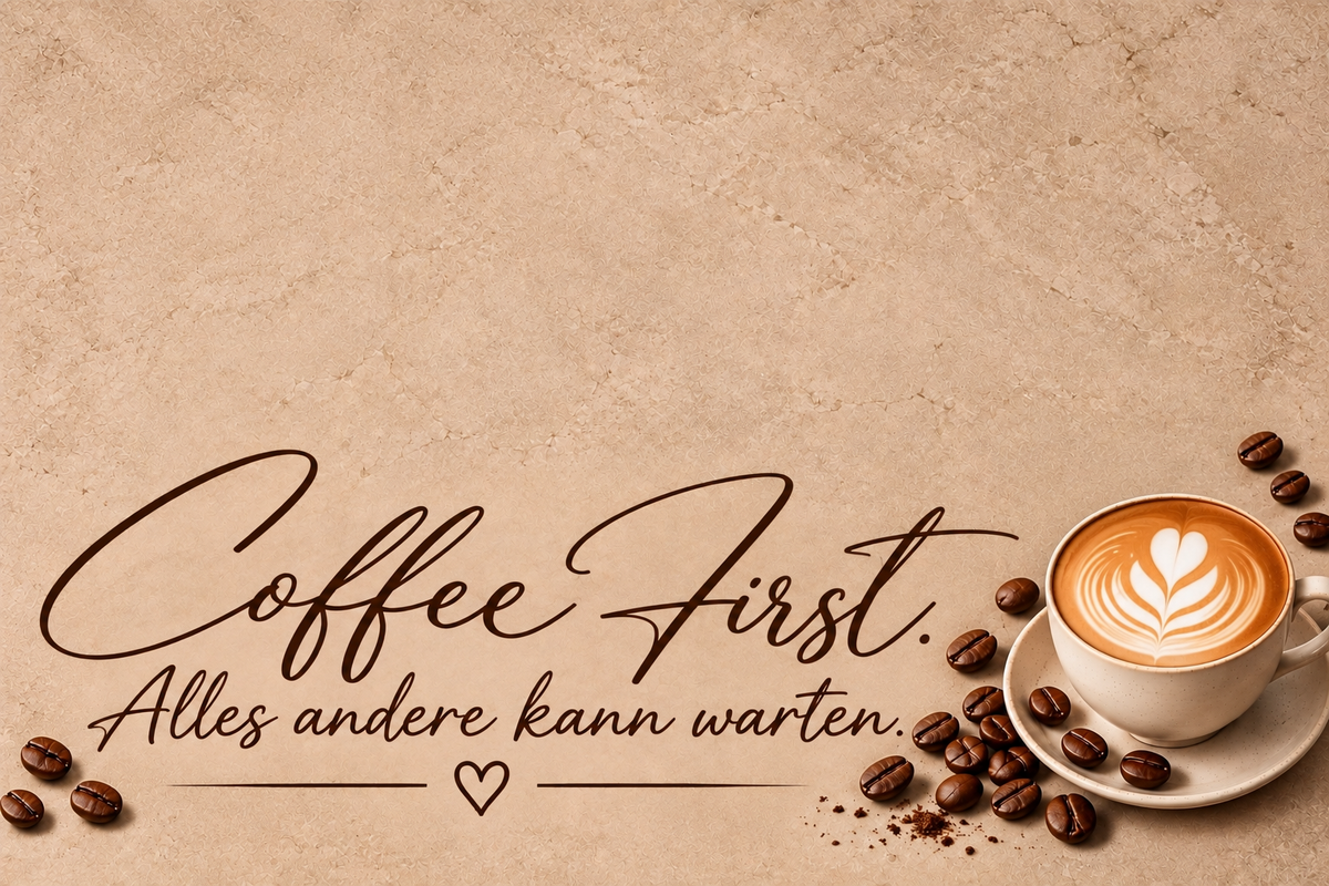 Coffee First - 40 x 60 cm