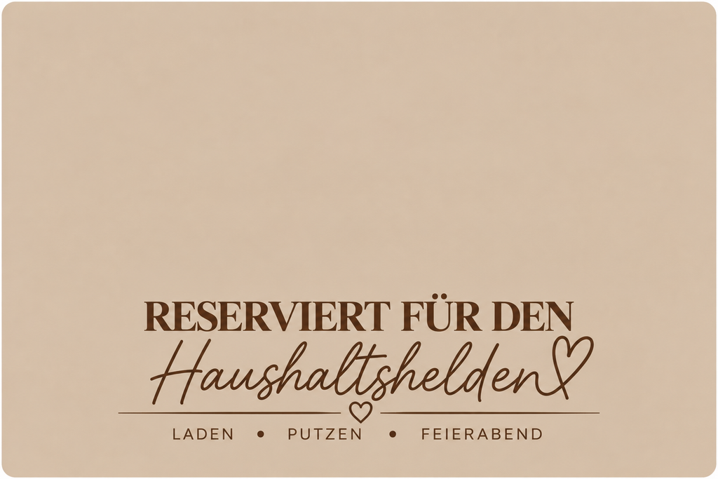 Saugroboter-Matte 40 x 60 cm " Haushaltshelden "