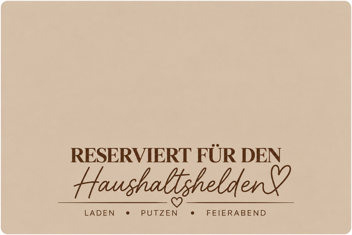 Saugroboter-Matte 40 x 60 cm " Haushaltshelden "