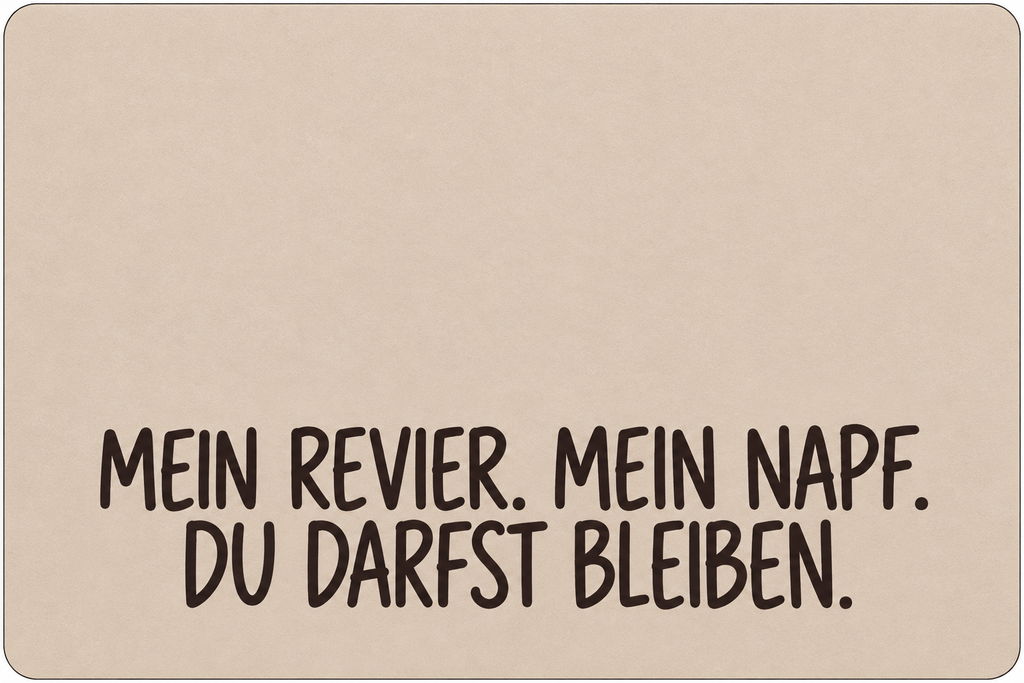 Napfunterlage  40 x 60 cm " Mein Revier "