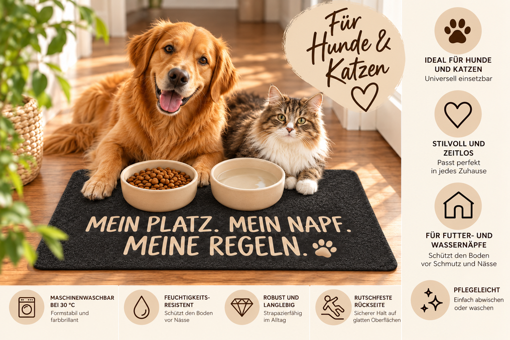 Napfunterlage  40 x 60 cm " Mein Platz "