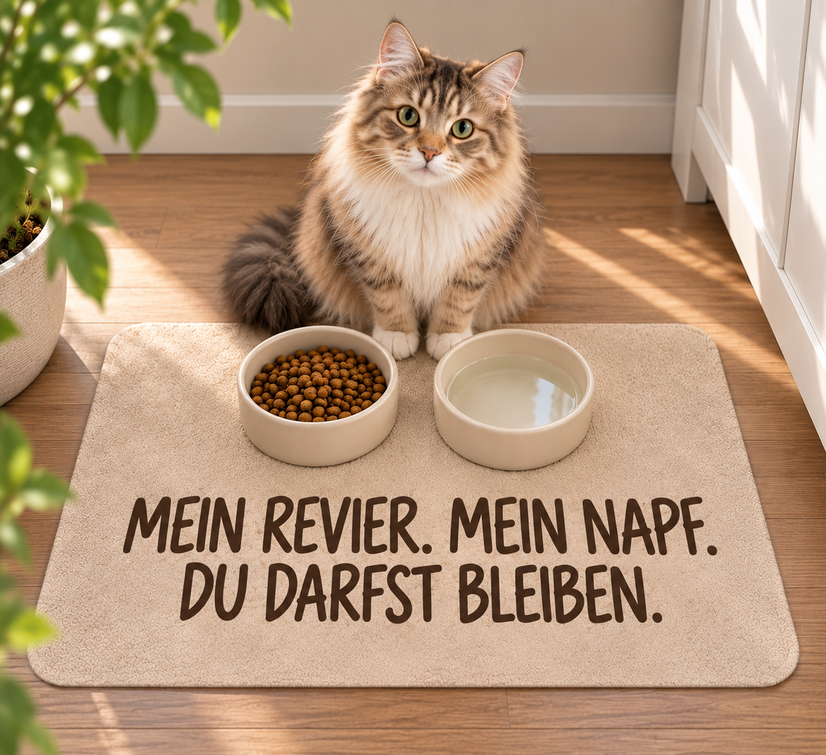 Napfunterlage  40 x 60 cm " Mein Revier "