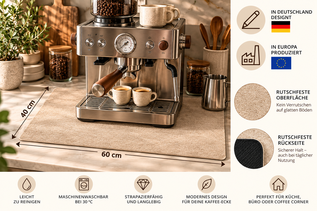 Coffee Station Matte 40 x 60 cm " Pure "