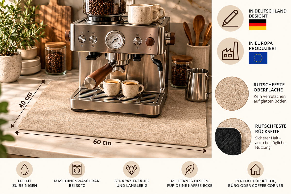 Coffee Station Matte 40 x 60 cm " Pure "