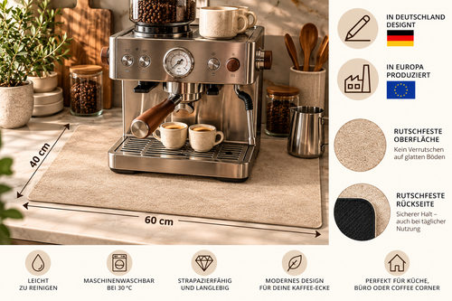 Coffee Station Matte 40 x 60 cm " Pure "
